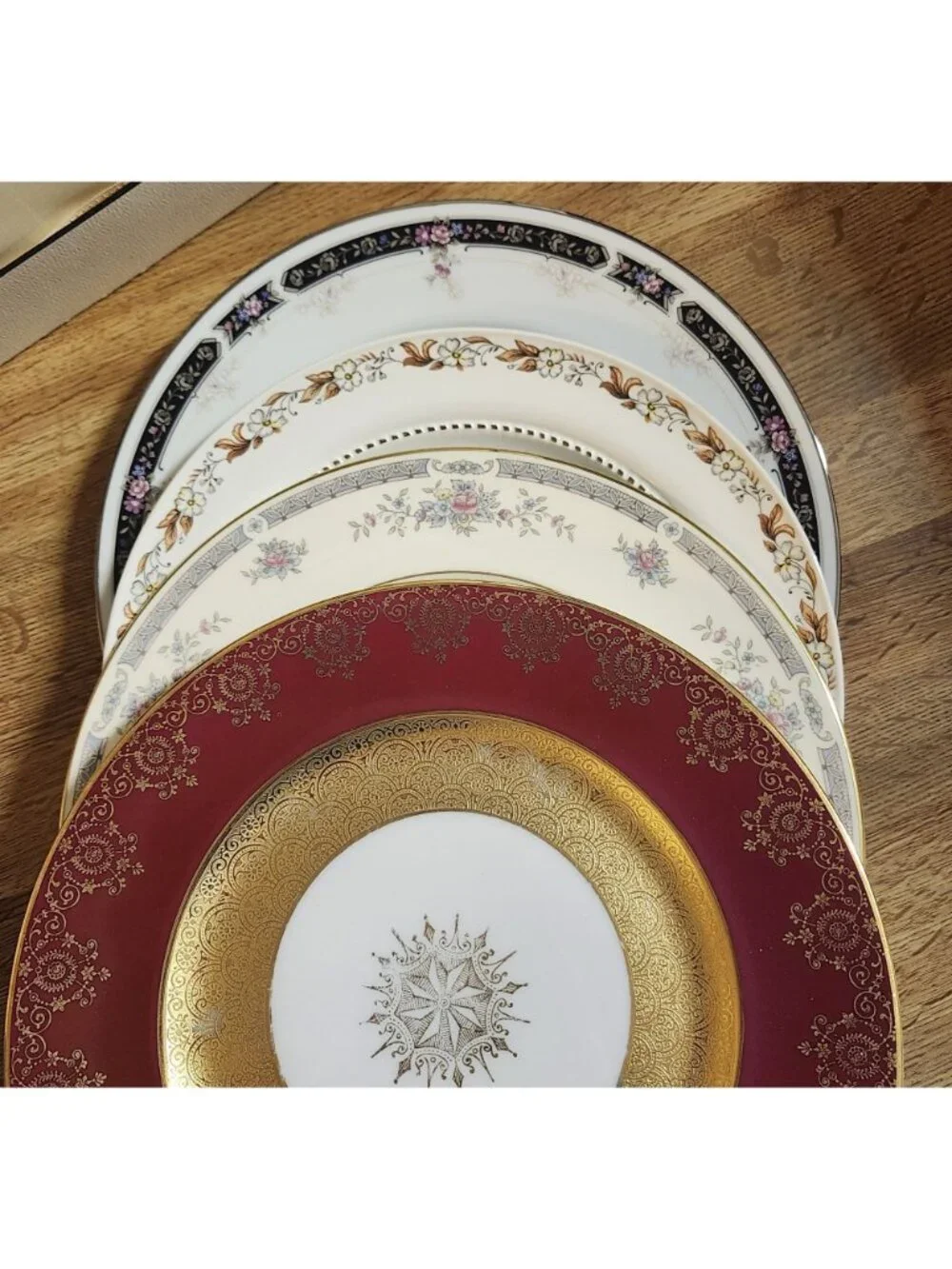 Mismatched Fine China Dinner Plates 10.25-11